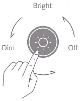 Mi Air Purifier Pro H press the button