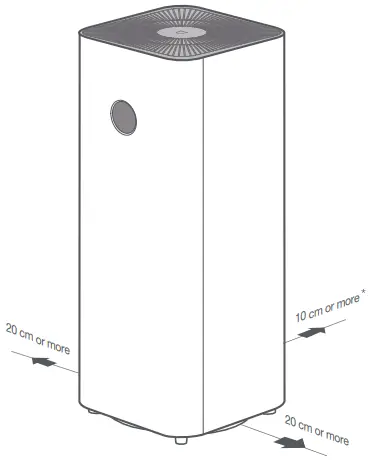 Mi Air Purifier Pro H suitable location