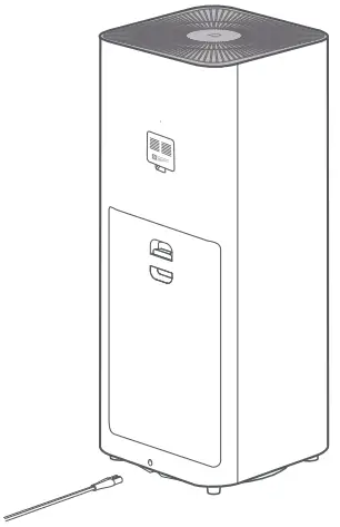 Mi Air Purifier Pro H ventilation and to an outlet