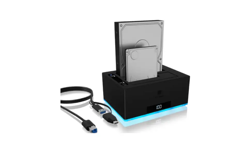 Icy Box Ib-127cl-u3 2 Bay Docking And Clone Station For 2.5/3.5 Inch Sata Drives Instruction Manual