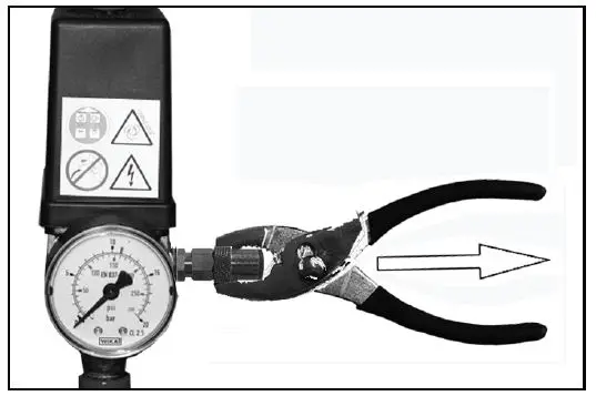 Clarke BOXER II 200L BELT DRIVEN AIR COMPRESSOR - CHECKING THE SAFETY VALVE