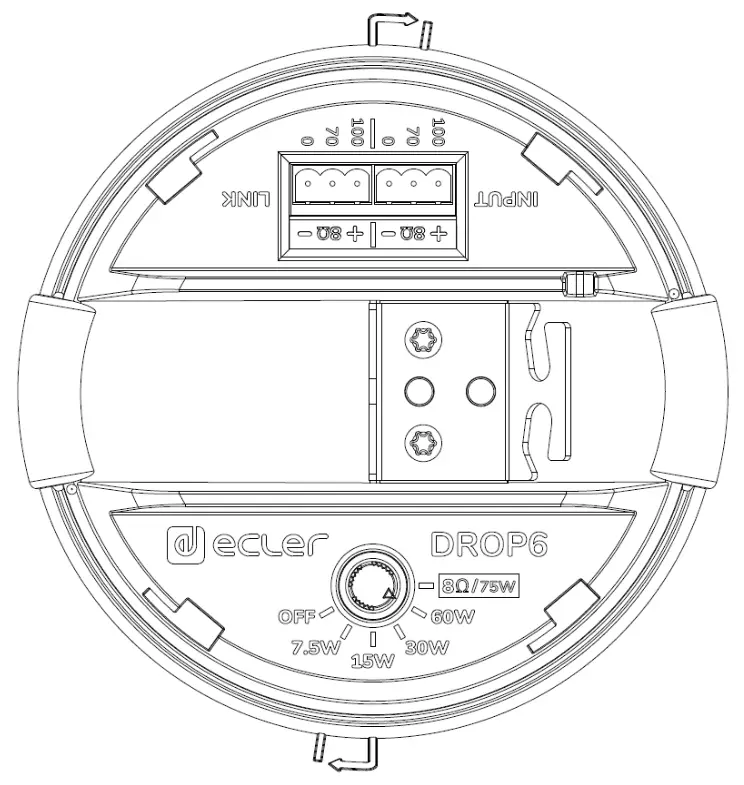 ecler DROP6 Pendant Loudspeaker - fig 1