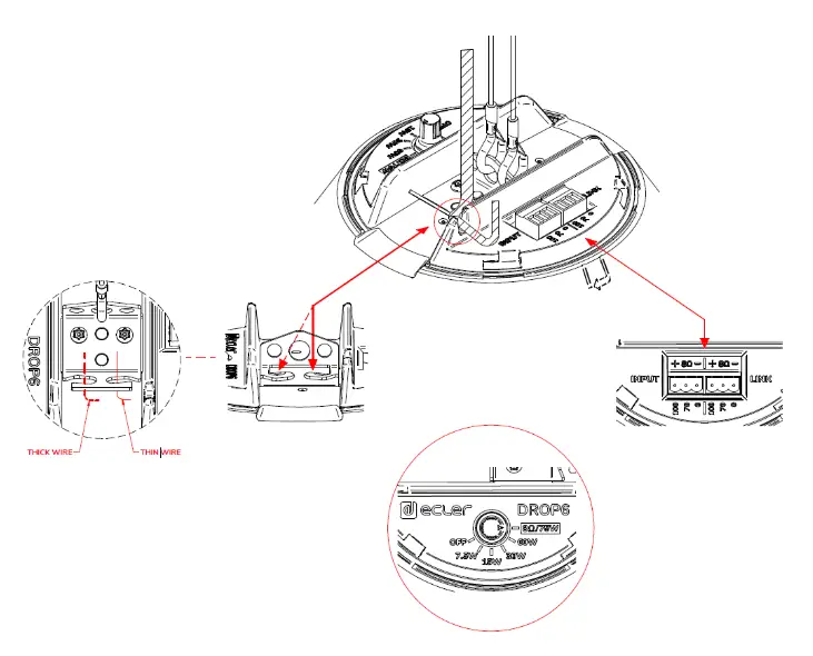 ecler DROP6 Pendant Loudspeaker - fig 6