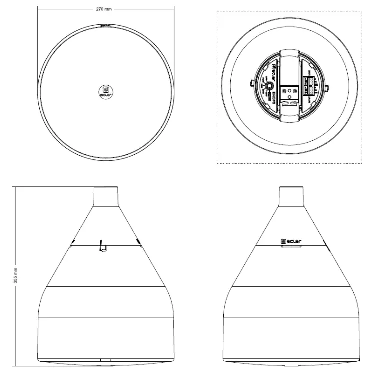 ecler DROP6 Pendant Loudspeaker - fig 8