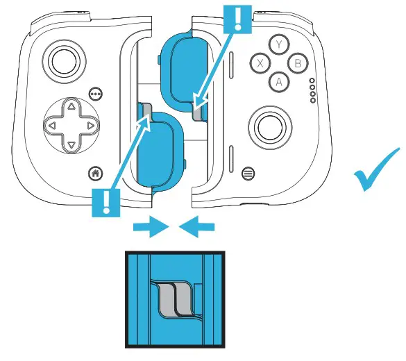 GAMEVICE GV196 Mobile Console Gaming User Guide - Collapsing Your Controller 1