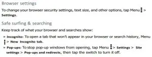 FIG 33 Browser settings