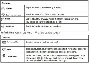 FIG 36 Camera settings