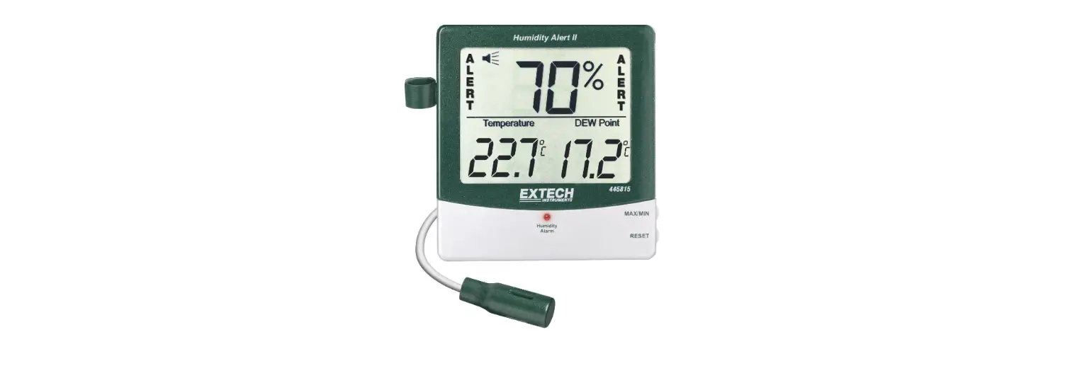 Extech 445815 Humidity Alert Ii Remote Probe Hygro Thermometer User Guide