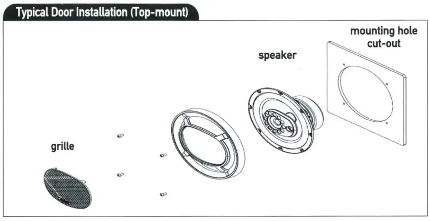 JENSEN JS69T Car audio speakers - speaker grille