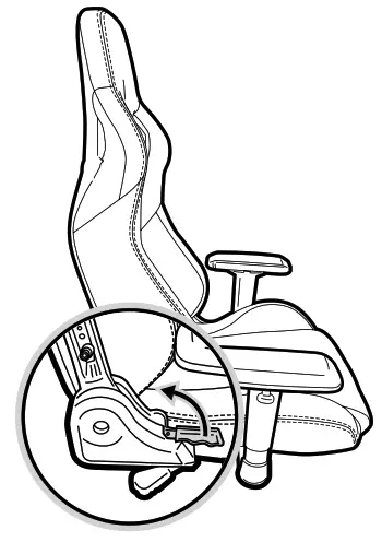 CORSAIR TC200 Gaming Chair - forward