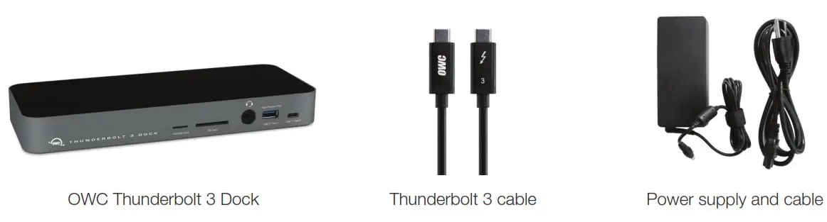 OWC Thunderbolt 3 Dock - Package Contents