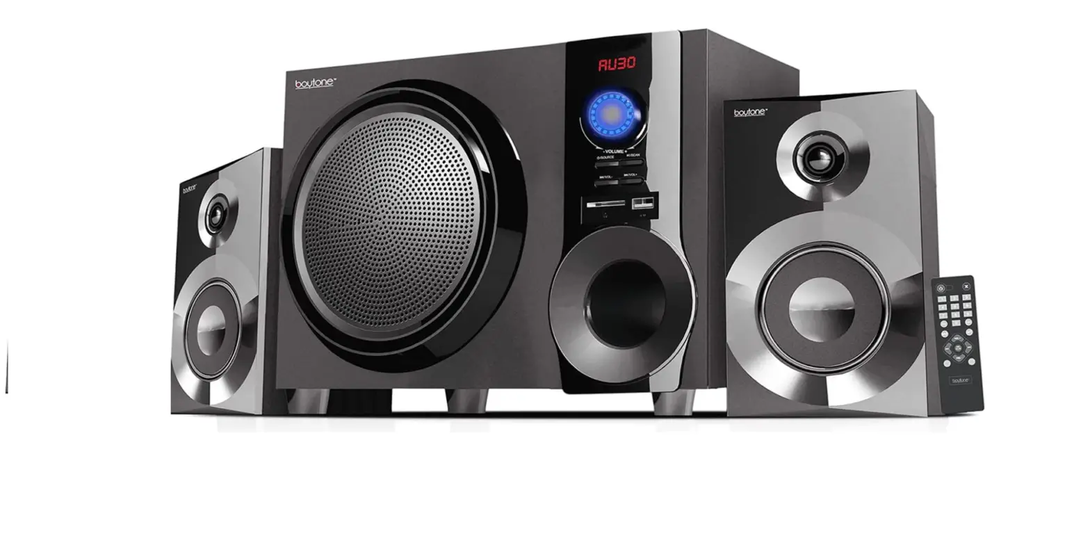 Boytone Bt-225fb Wireless Bluetooth Stereo Audio Speaker Bookshelf System-complete Features/instruction Guide