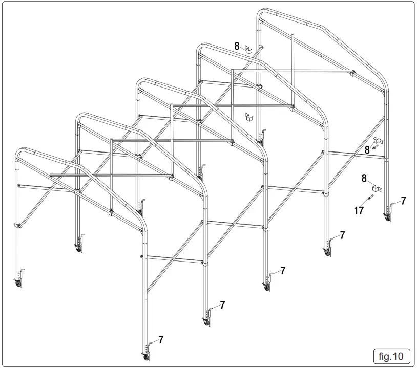 SEALEY FGE01 EXTENDING STEEL GARAGE EXTENSION - fig10