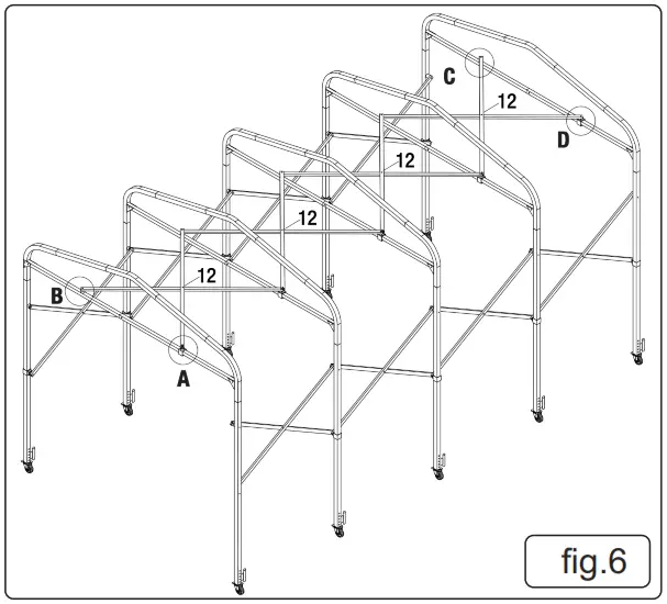 SEALEY FGE01 EXTENDING STEEL GARAGE EXTENSION - fig6