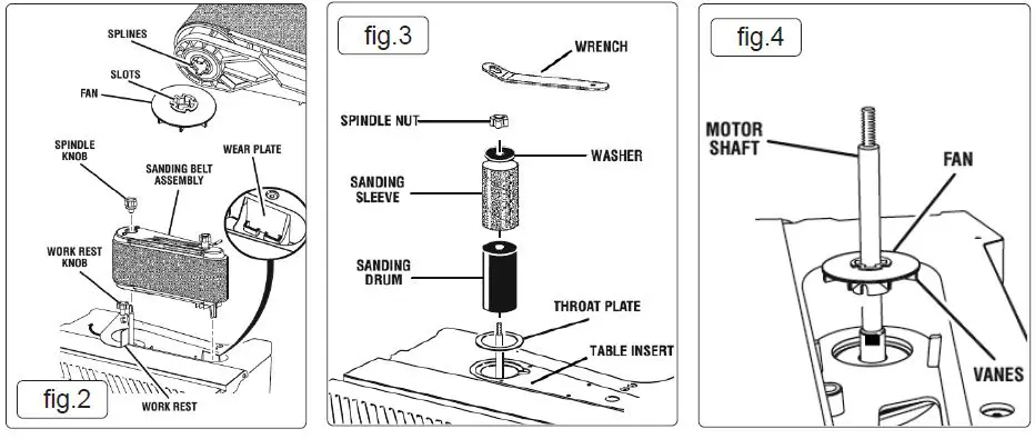 SEALEY SM1300 Oscillating Belt Spindle Sander-5