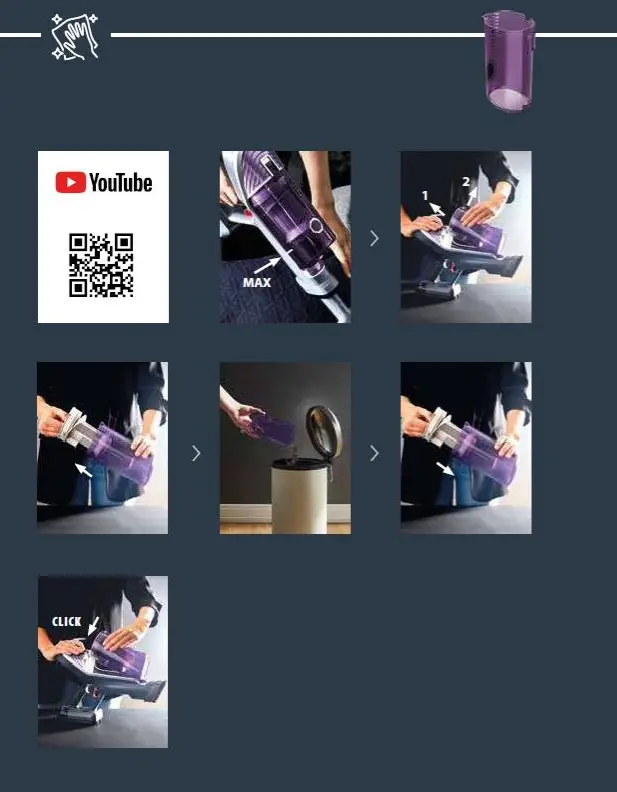 Rowenta RH9639WO Handstick Cordless XForce 860 Allergy - FIG 11