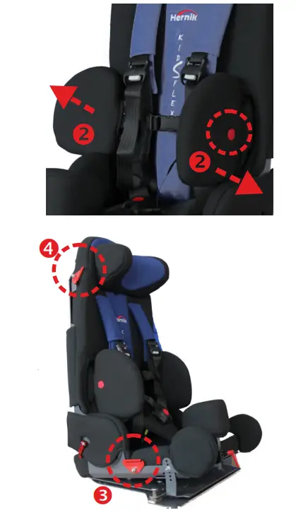 Hernik KidsFlex Postural Paediatric Car Seat-2
