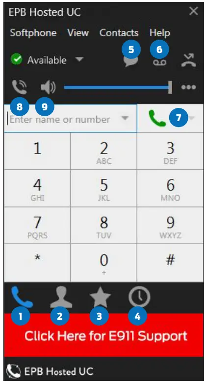 epb Hosted UC Softphone - app