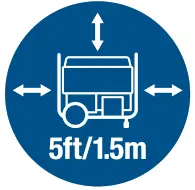 CHAMPION 201079 4650W Portable Inverter Generator - generator outdoors2