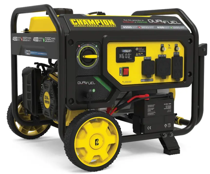 CHAMPION 201157 3650W Dual Fuel Electric Start Generator-