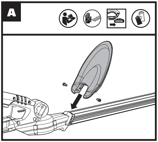 WG259E Cordless Hedge Trimmer Operation illustration