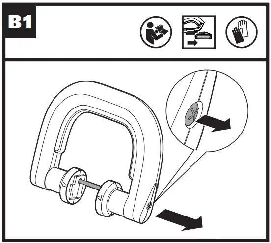 WG259E Cordless Hedge Trimmer Operation illustration
