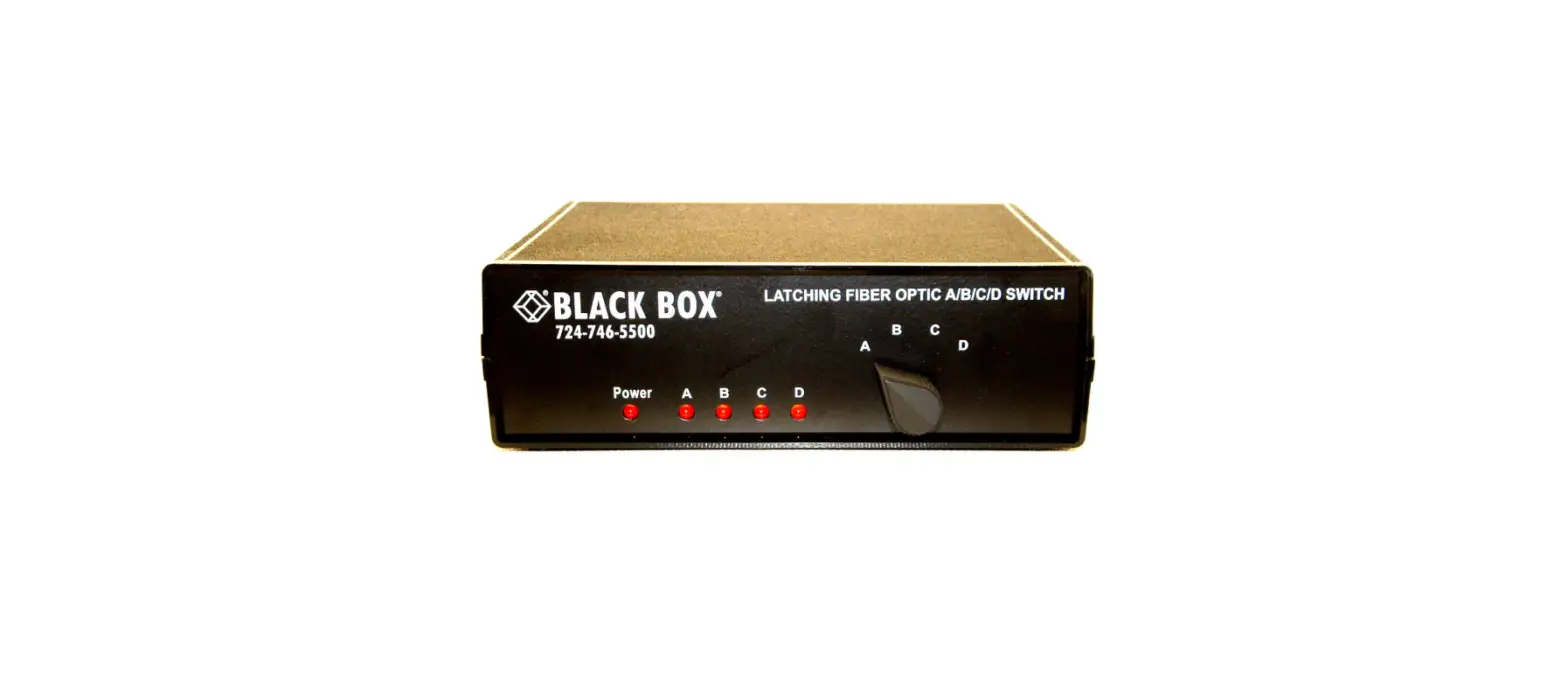 Black Box Sw1005a Fiber Optic A B C D Switch User Manual
