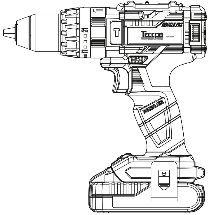 TECCPO Cordless Hammer Drill