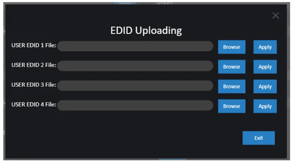 BLUSTREAM AMF41W Multi Format Presentation Hub - setting 10