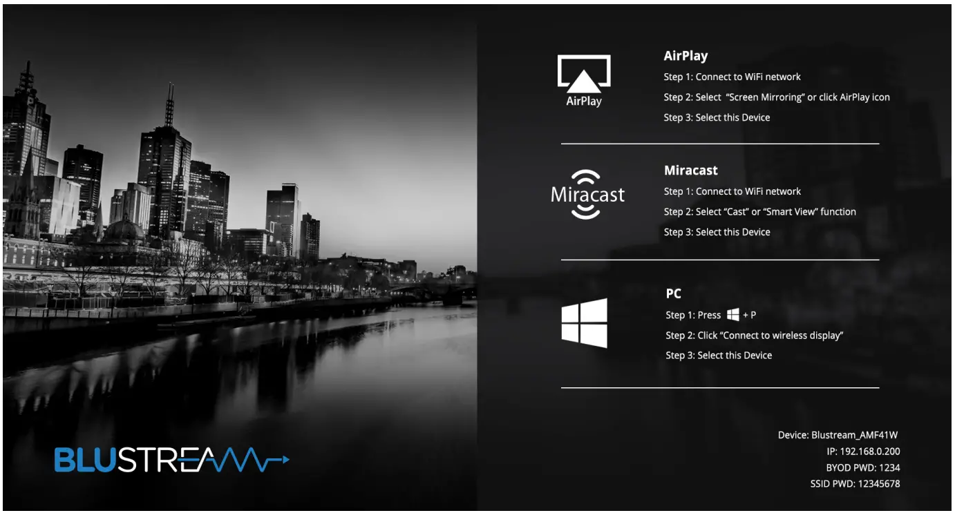 BLUSTREAM AMF41W Multi Format Presentation Hub - setting 14