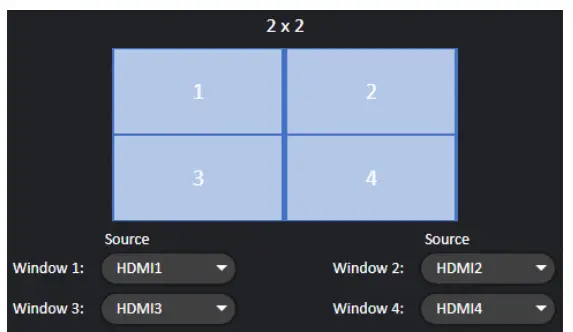 BLUSTREAM AMF41W Multi Format Presentation Hub - setting 7