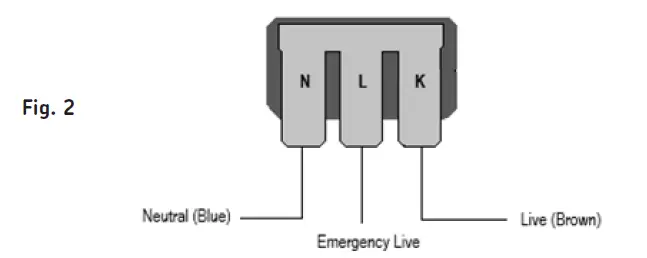 Knightsbridge-BF1430EM-6000K-291mm-Emergency-LED-Bulkhead-fig-2