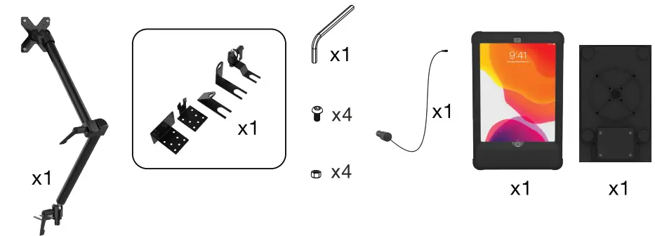 CTA PAD-AUTICC Vehicle Mount with Inductive Charging Case Kit -