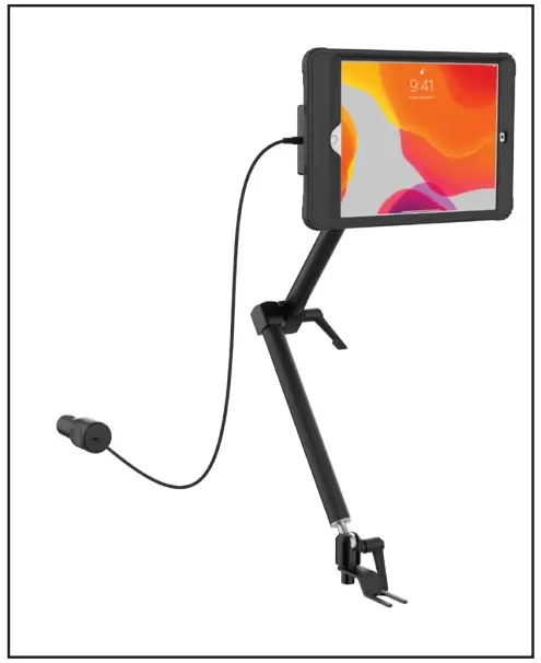 CTA PAD-AUTICC Vehicle Mount with Inductive Charging Case Kit - Port into Vehicle