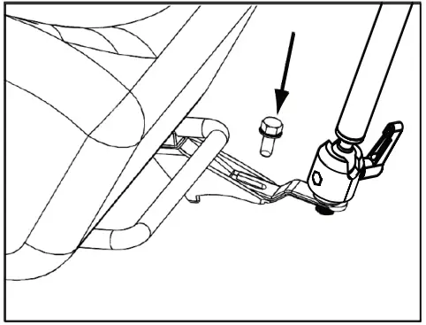 CTA PAD-AUTICC Vehicle Mount with Inductive Charging Case Kit - bolt of the seat