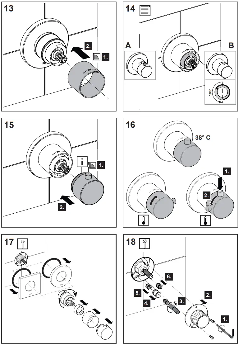 KEUCO 59553 010001 IXMO Thermostatic Shower Mixer - fig 5