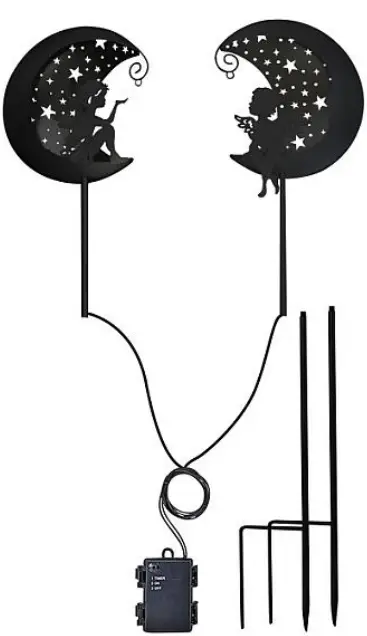 Coopers OF STORTFORD Set 2 Light Up Angel Stake Lights A01