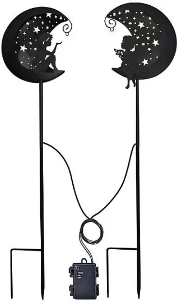 Coopers OF STORTFORD Set 2 Light Up Angel Stake Lights A03