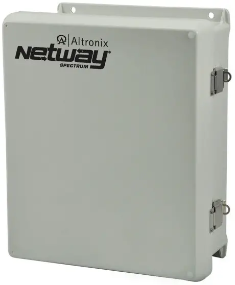 Altronix NetWaySP3L Series Hardened Ethernet over Fiber PoE+ Switch with Optimized Lithium Iron Phosphate Battery Charger