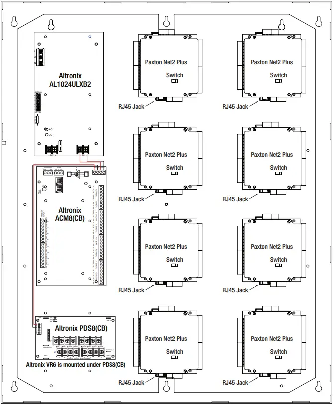 Altronix TROVE-T2PXK78-T2PXK78D-8-Door-Access-and-Power-Integration-Kit-Fig-05
