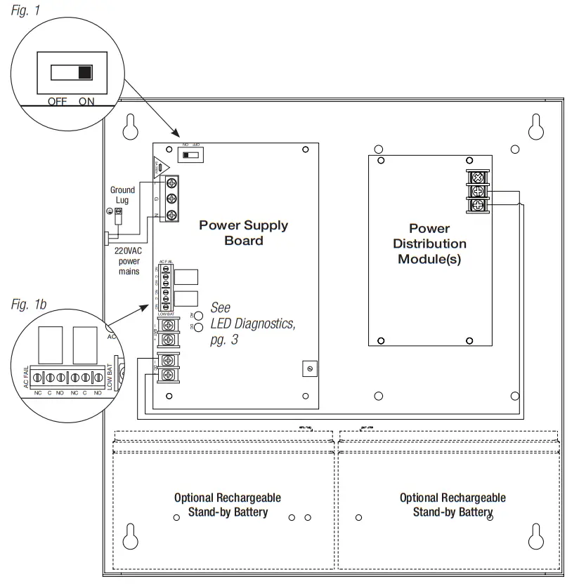 Altronix SMP10C24X220 Power Supply Charger - fig 1
