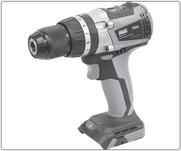 SEALEY CP20VDDX 20V Brushless Hammer Drill or Driver - fig