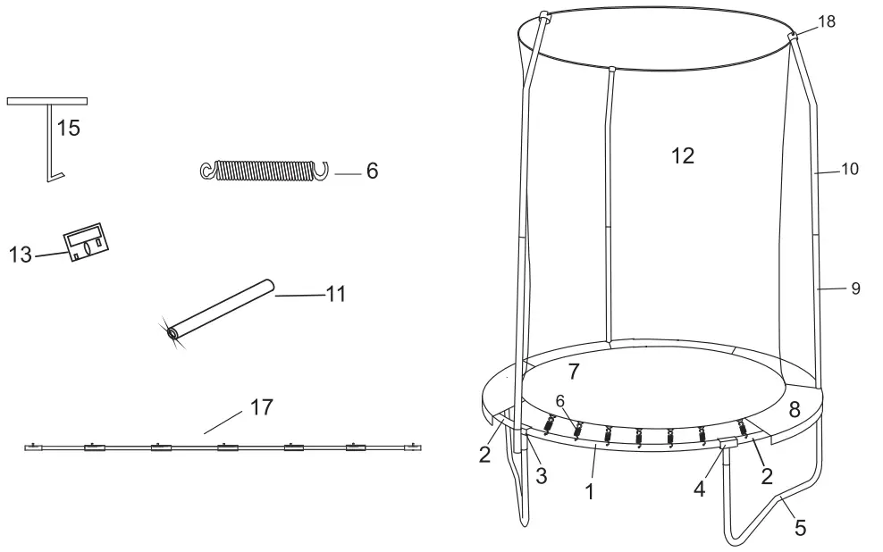 Jump King BZJP55Y 55in My First Trampoline - FIGURE 29