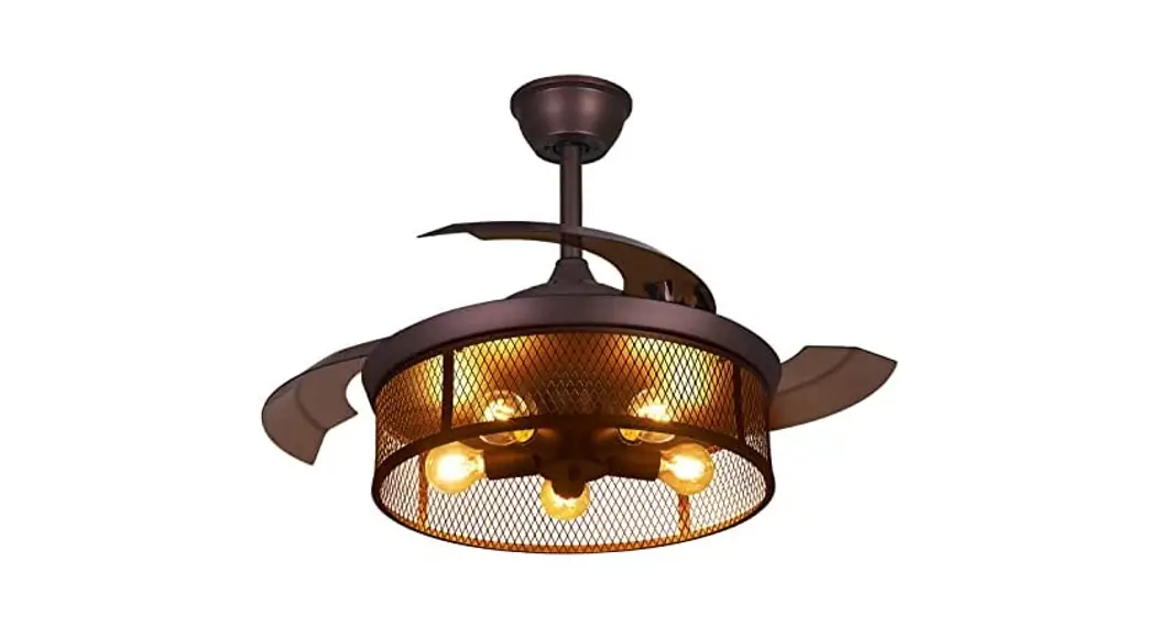 Ihomeadore A556606ca110v Indoor Brown Caged Ceiling Fan User Guide