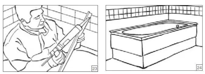 VitrA 52510001000 Tap Hole Single Ended Bath - fig 3