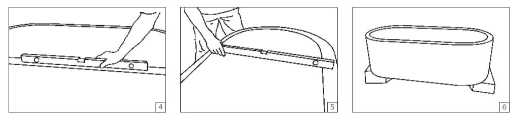 VitrA 52510001000 Tap Hole Single Ended Bath - fig 5
