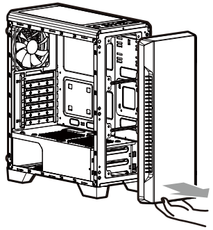 Mounting the front Fan and front Radiator