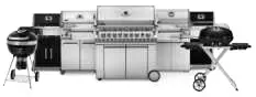NAPOLEON BIP500RB 3 Prestige 500 Built-In Gas Grill with Rotisserie - blow outs cause