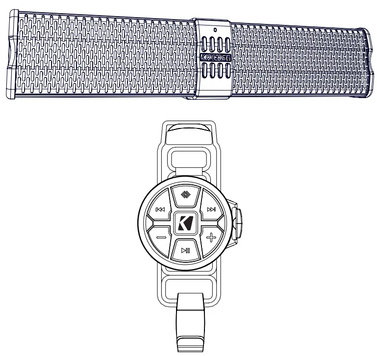 KICKER PowerBar KPB1 Amplified Weatherproof Bar Mount Speaker System with Bluetooth