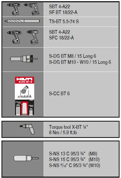 HILTI S-BT-MF M8 M10 Threaded Studs & Standoffs-3